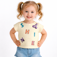 Girls shine sequin T-Shirt (Last Chance)