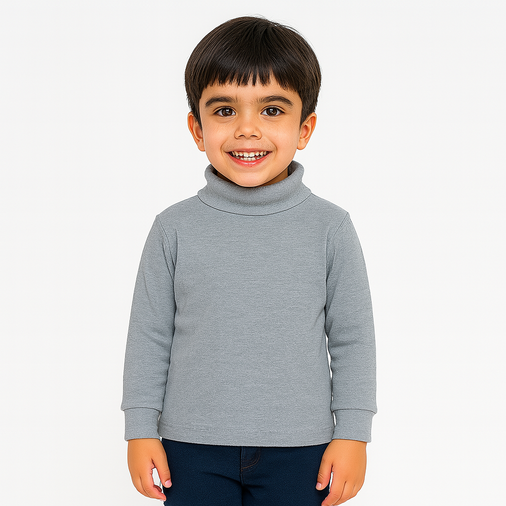 Pearl gray high Neck