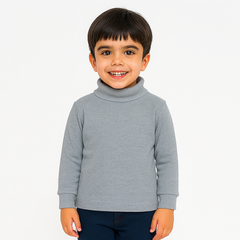 Pearl gray high Neck