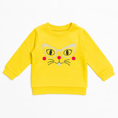 GIRLS CAT PRINTED SWEATSHIRT