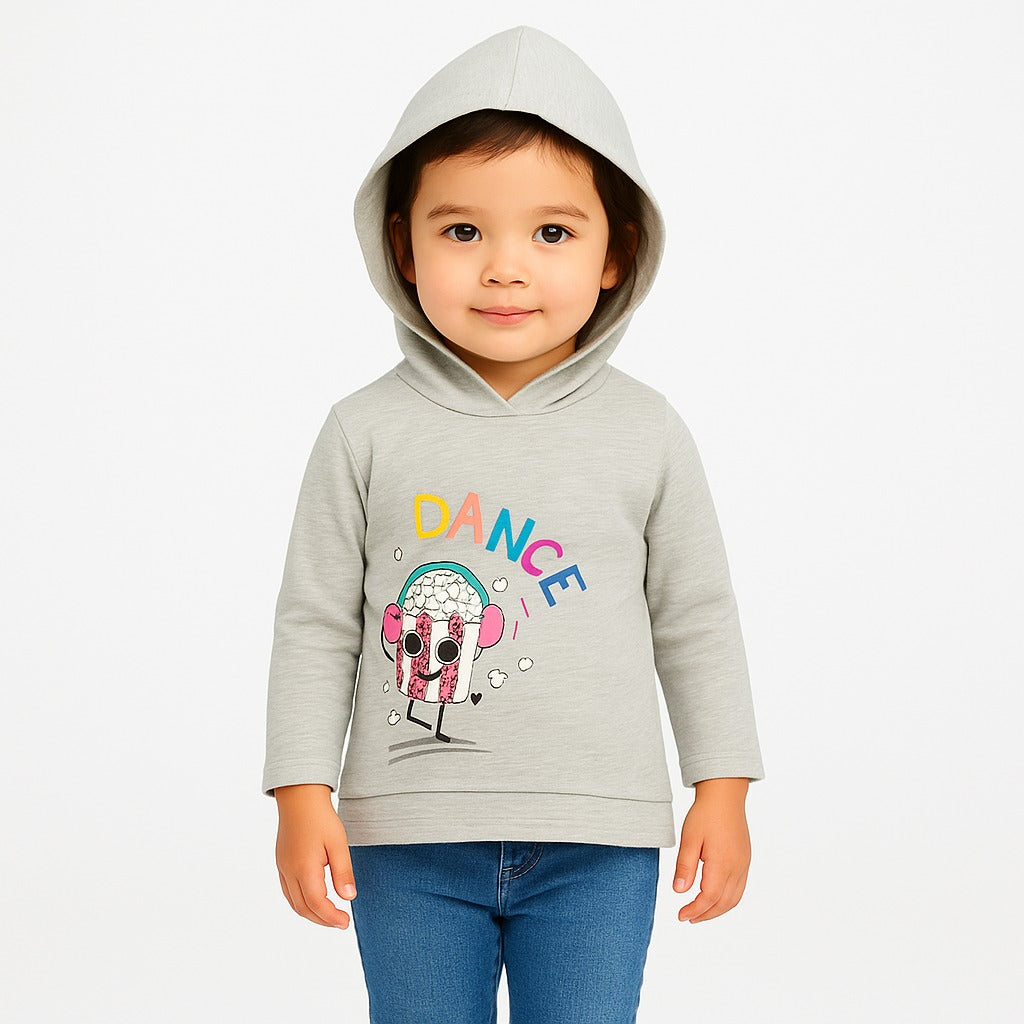 girls sequin popcorn hoody