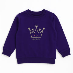 Girls purple crown sweatshirt (Last Chance)