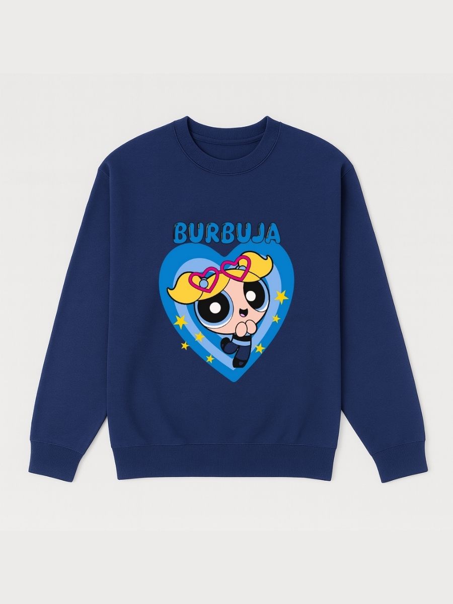 Girls Powerpuff Bubbles Fleece Sweatshirt
