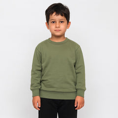 Boys green basic sweatshirt (Last Chance)