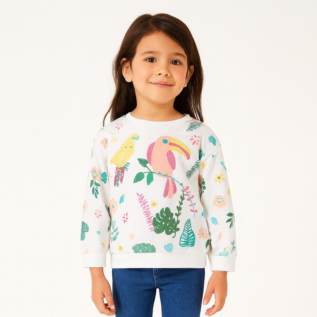 Girls jungle theme sweatshirt (Last Chance)