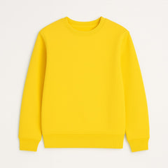 Yellow basic sweatshirt