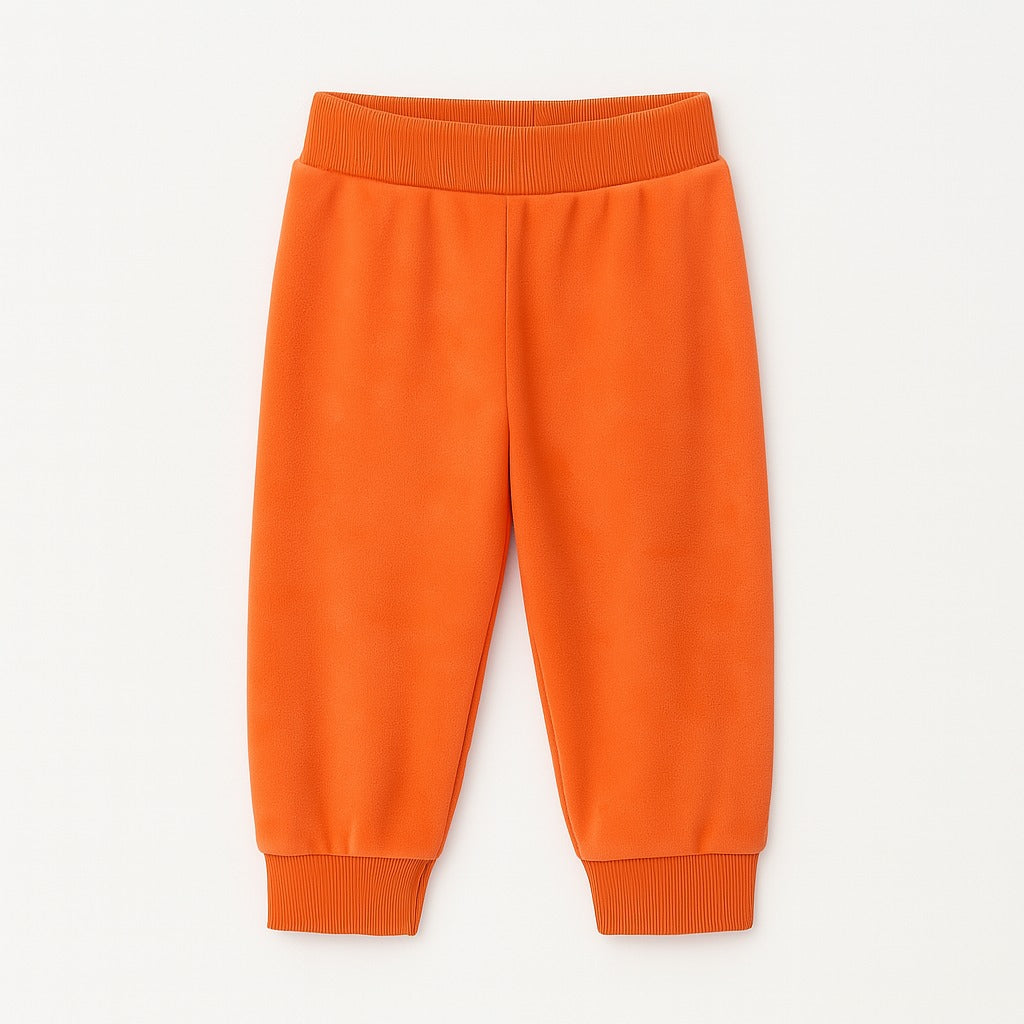 Girls orange velvet trouser