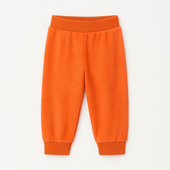 Girls orange velvet trouser