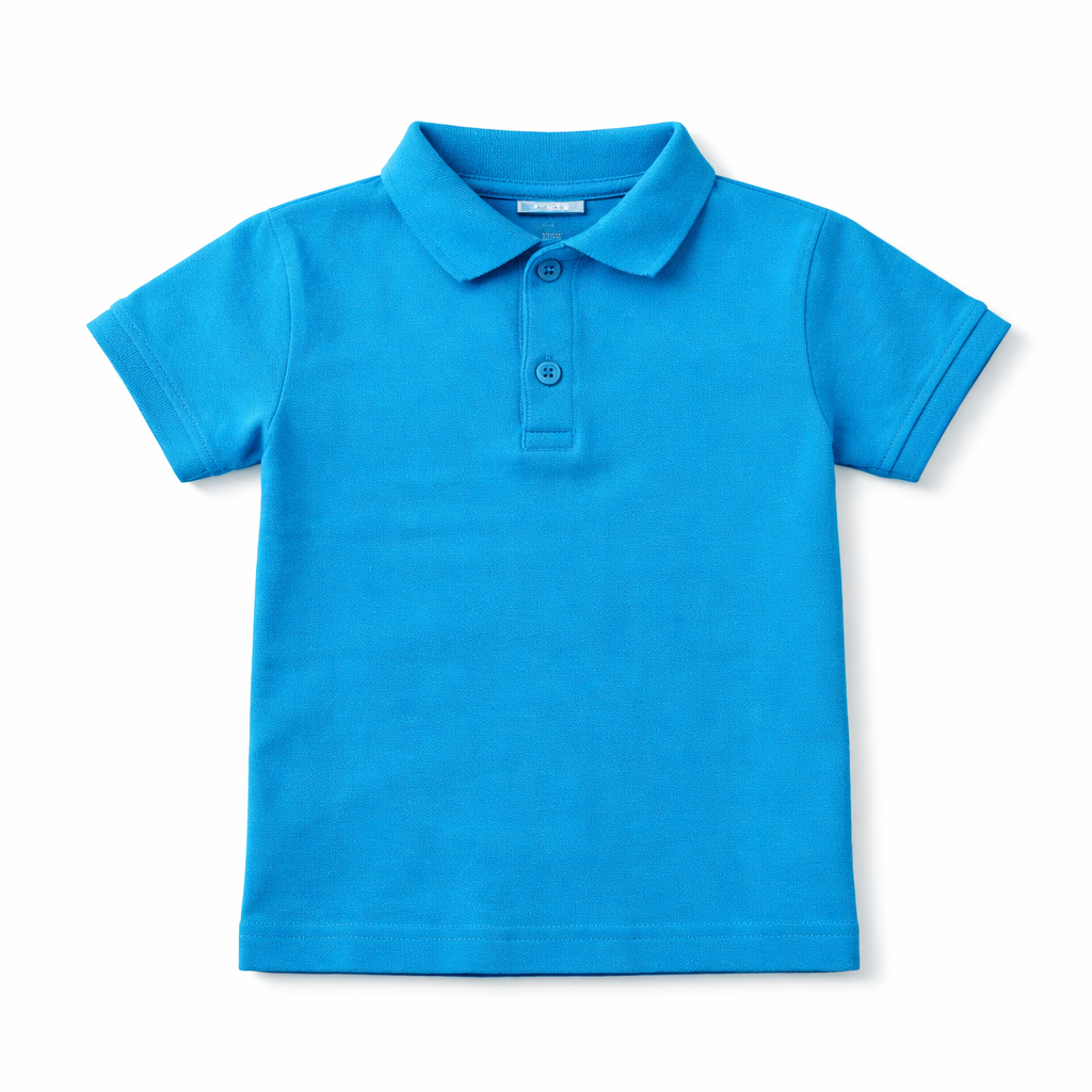 Boys blue polo shirt