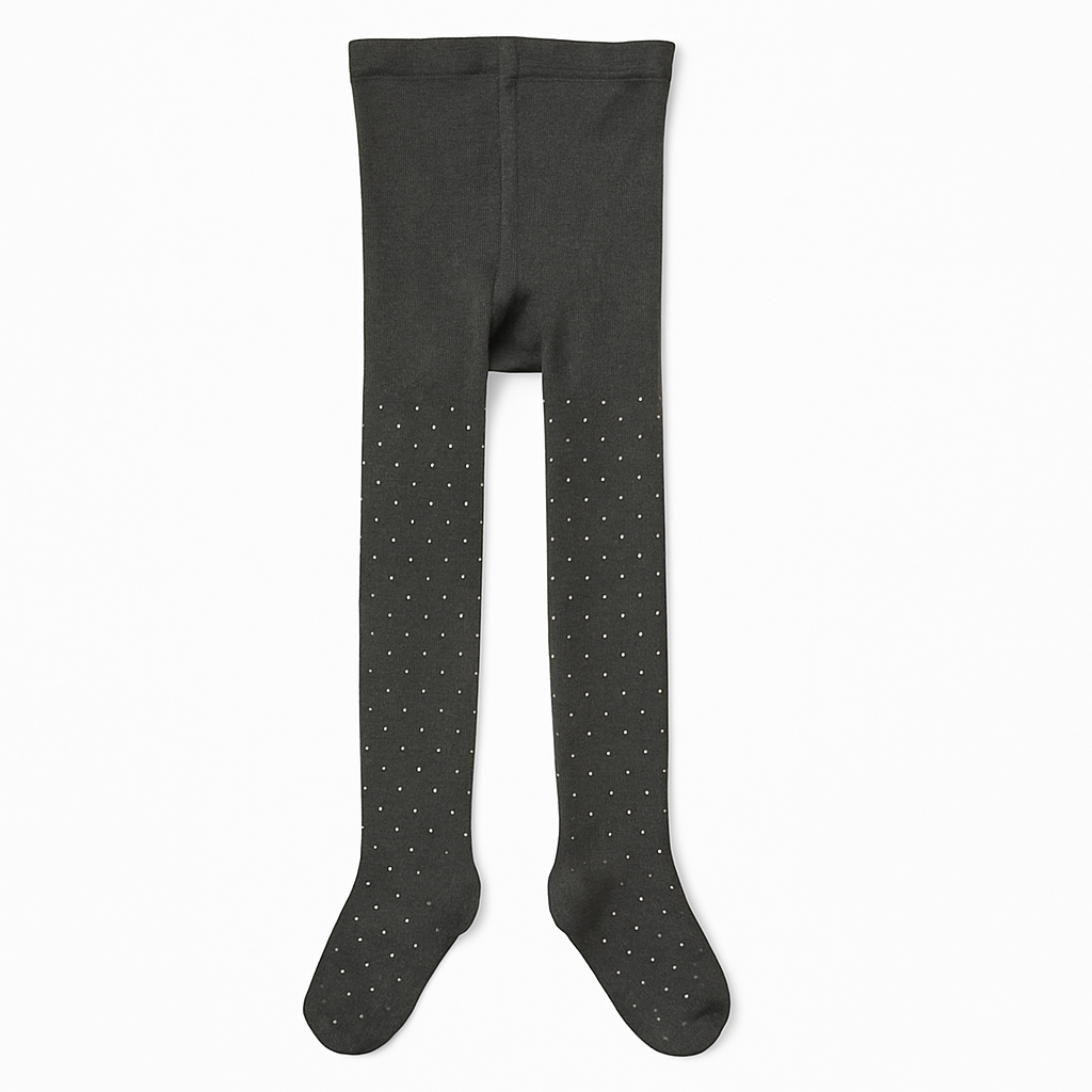 Girls gray polka dots legging