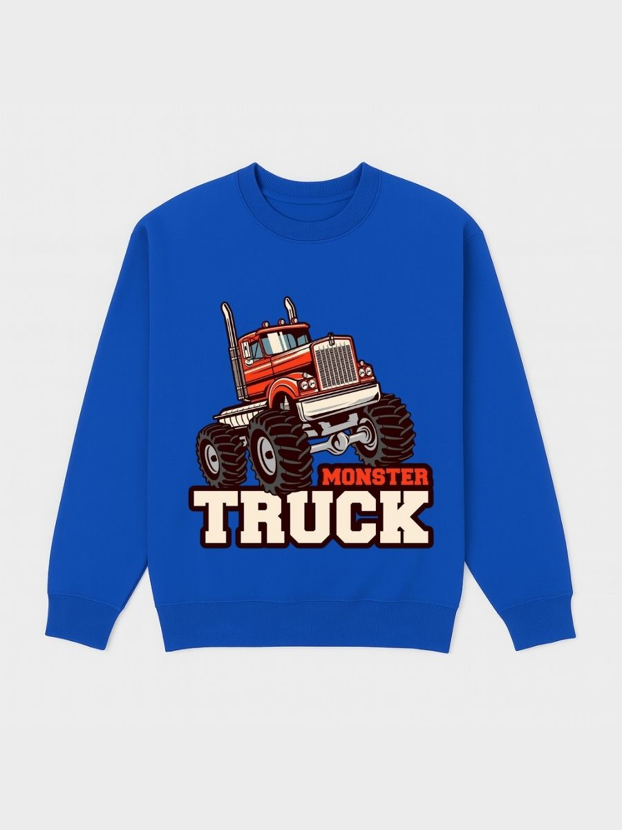 Boys Monster Truck Fleece Sweatshirt