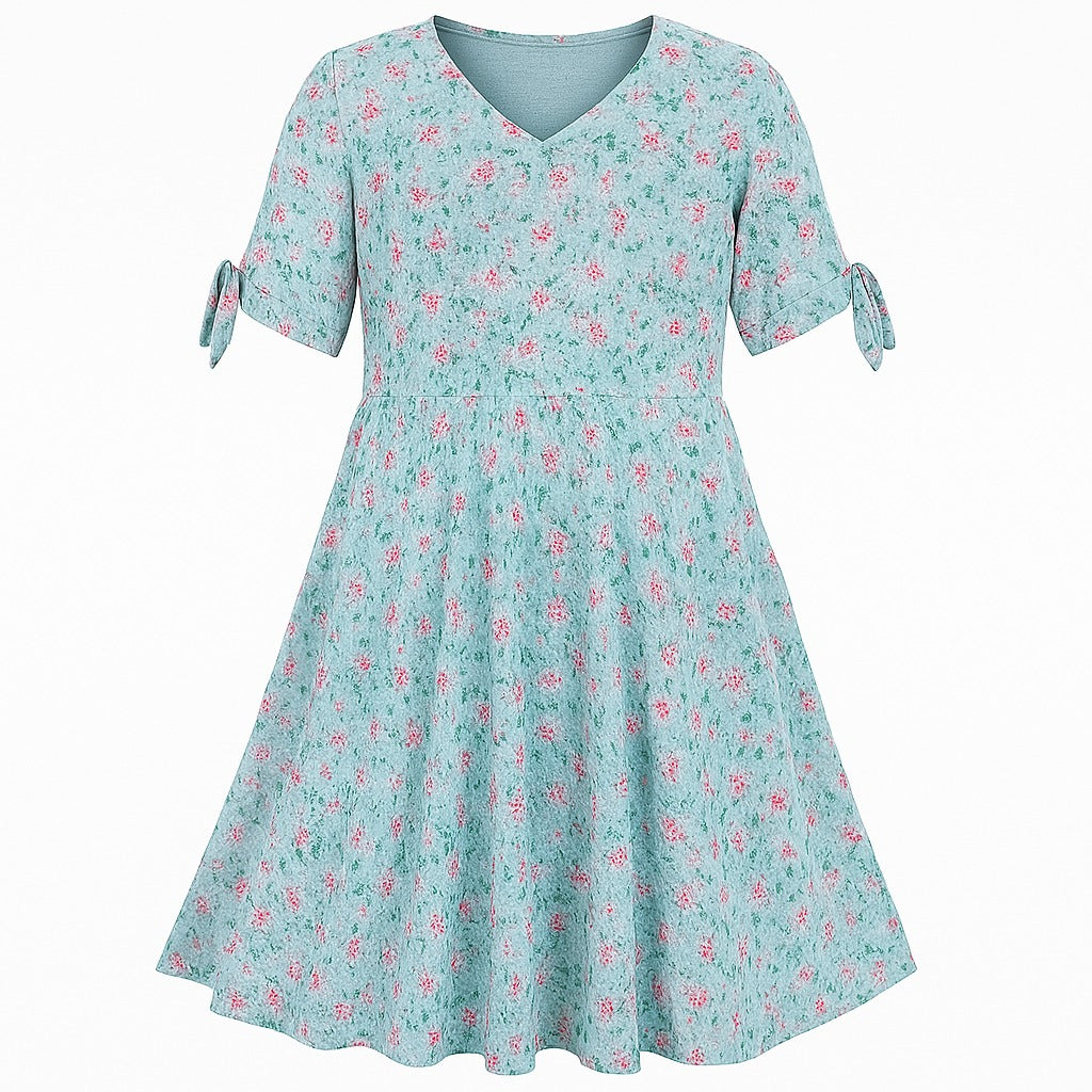 Girls floral print chiffon top