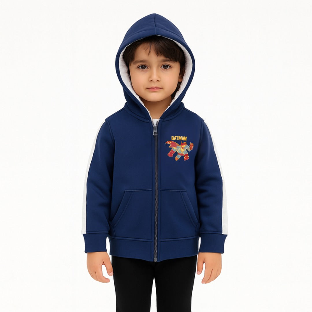 Boys blue batman wool upper