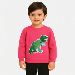 Boys dinosaur sequin sweatshirt (Last Chance)