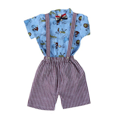 Boys blue animal 2 pc