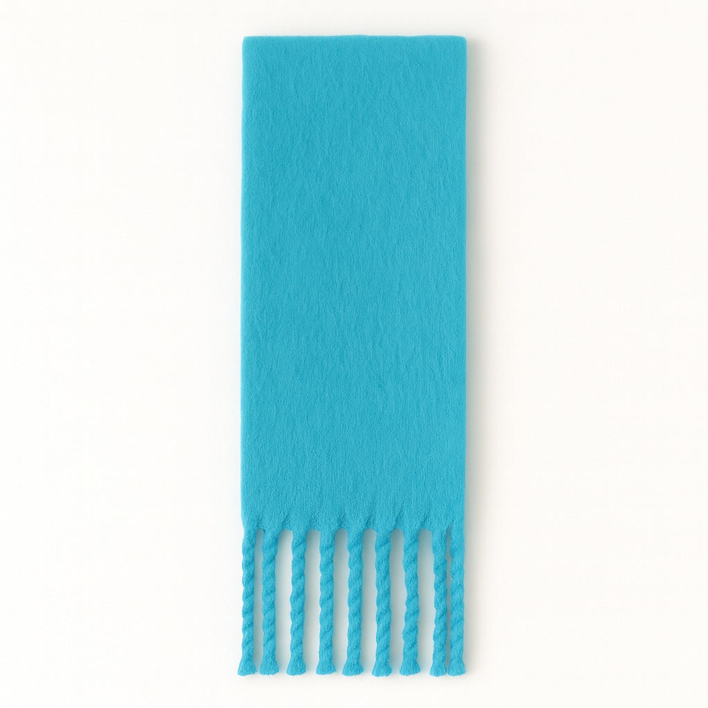 Ladies wool green scarf