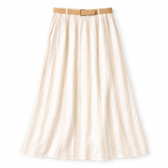 Brown and white lining skirt (Womens)