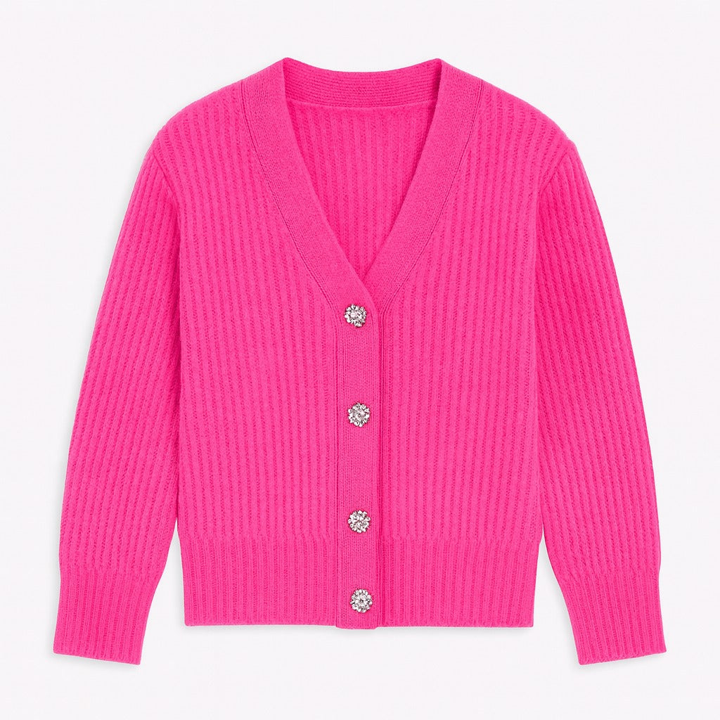 Girls pink cardigan