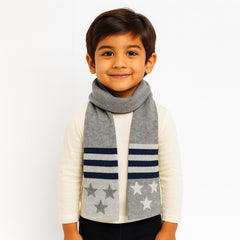 Boys gray star muffler