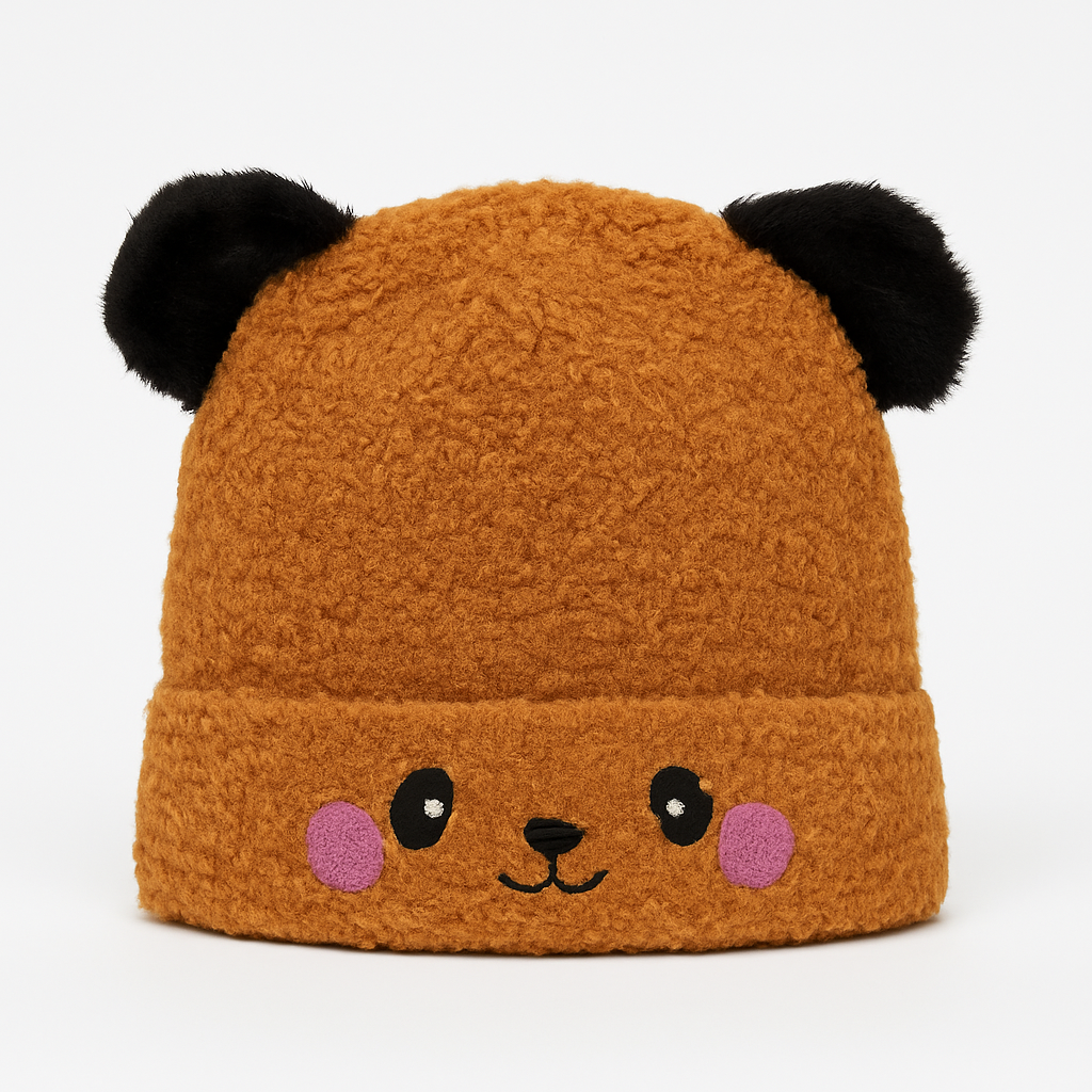 Brown cloud  pompon cap
