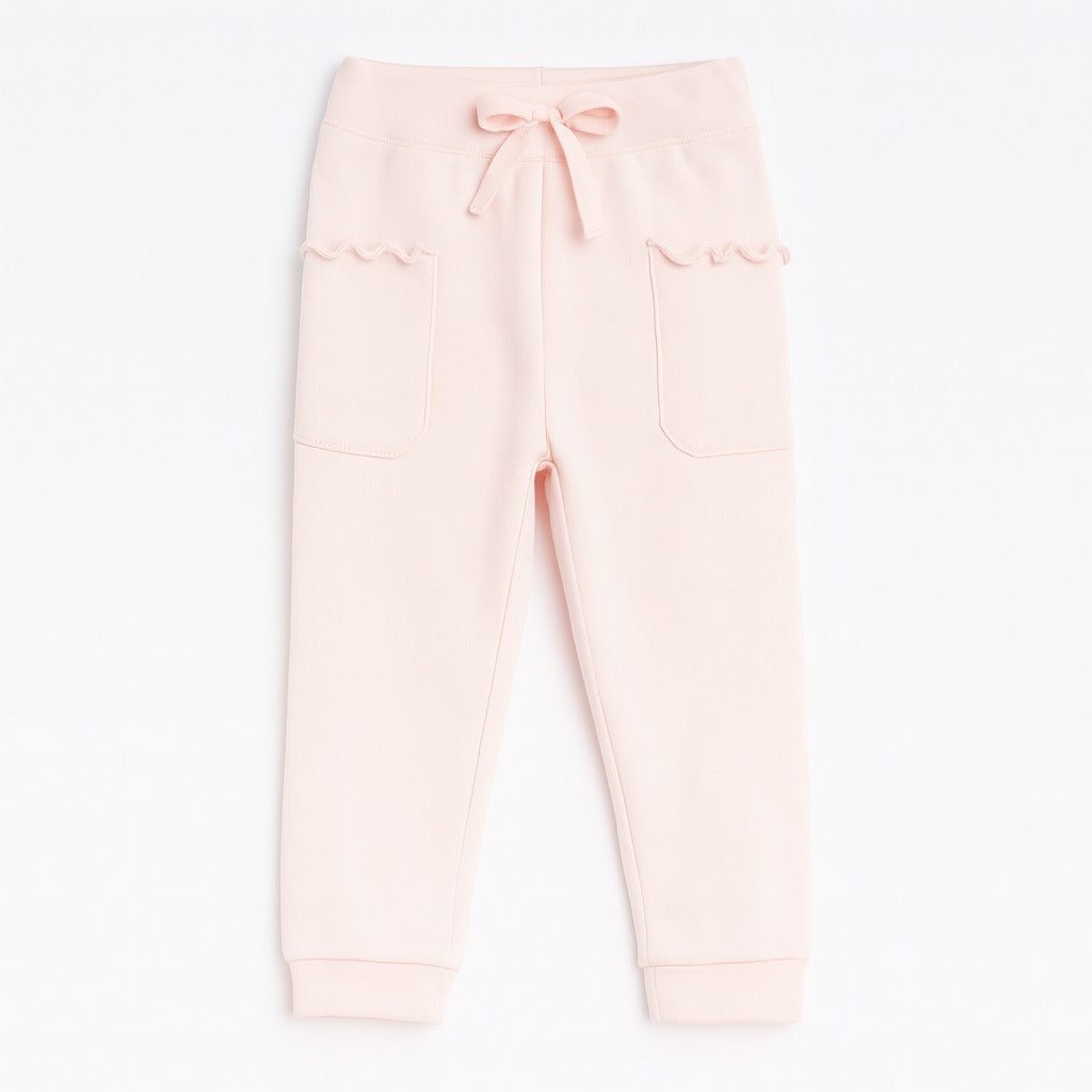 Girls baby pink wool trouser