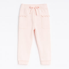 Girls baby pink wool trouser