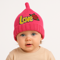 Shocking pink love cap