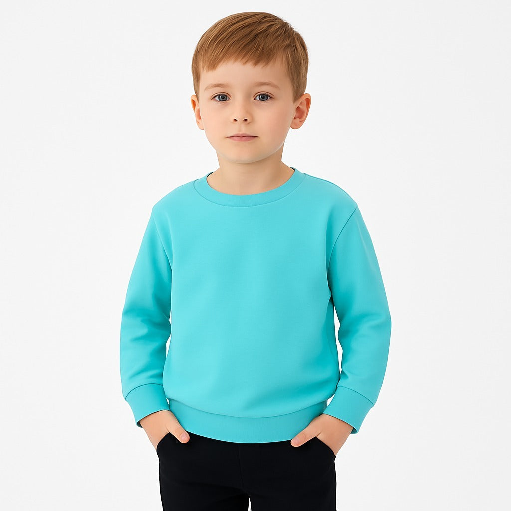 light blue basic sweat shirt (Last Chance)