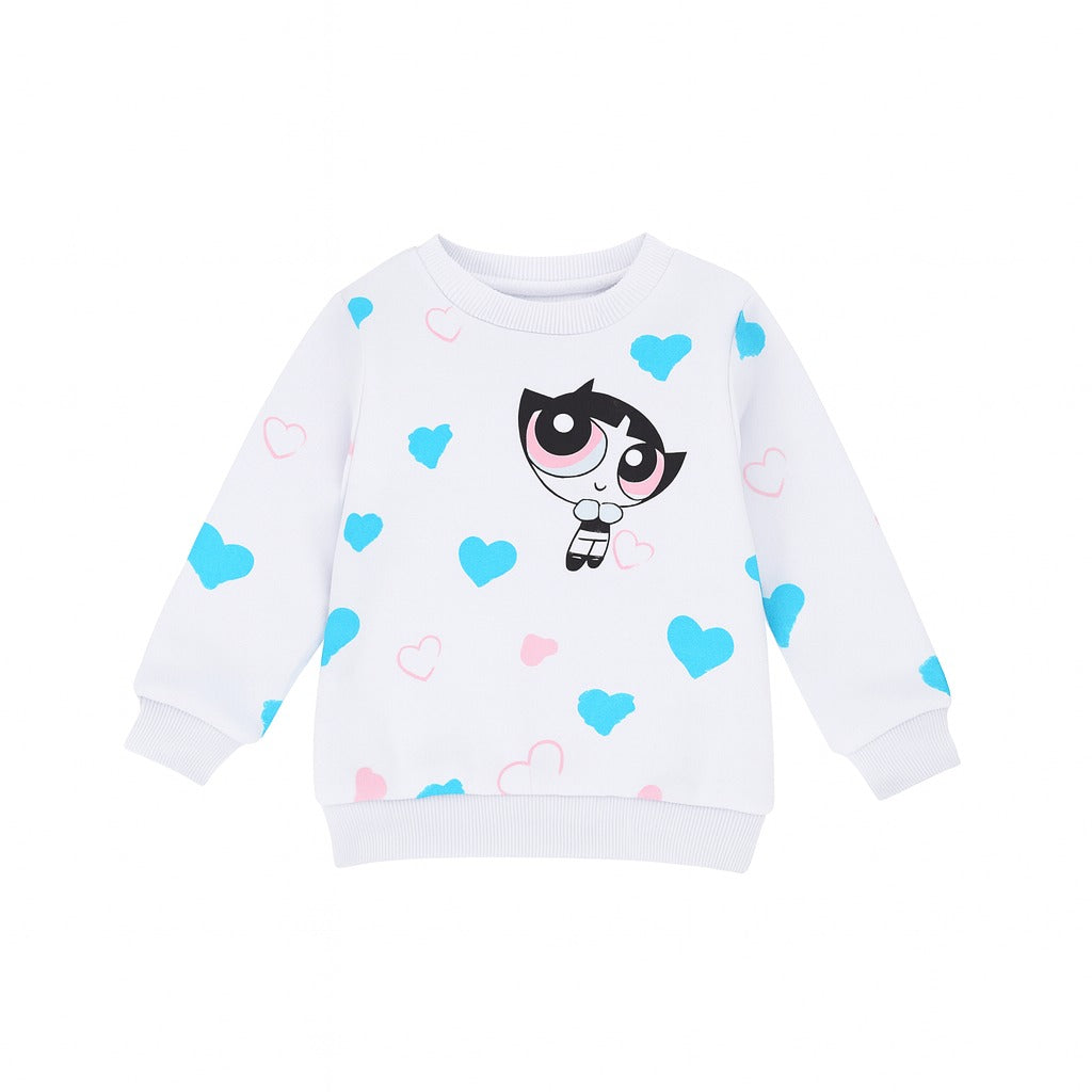 Power puff sweat shirt.