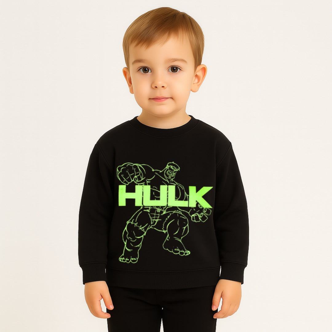 Boy black hulk sweatshirt