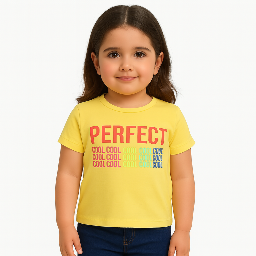 Girls yellow perfect T-Shirt