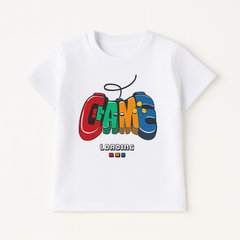Boys White Game  T-Shirt