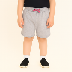 Girls gray basic shorts