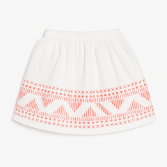 Girls white puff skirt