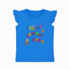 Girls blue summer days T-shirt