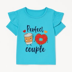 Girls sky blue perfect T-Shirt