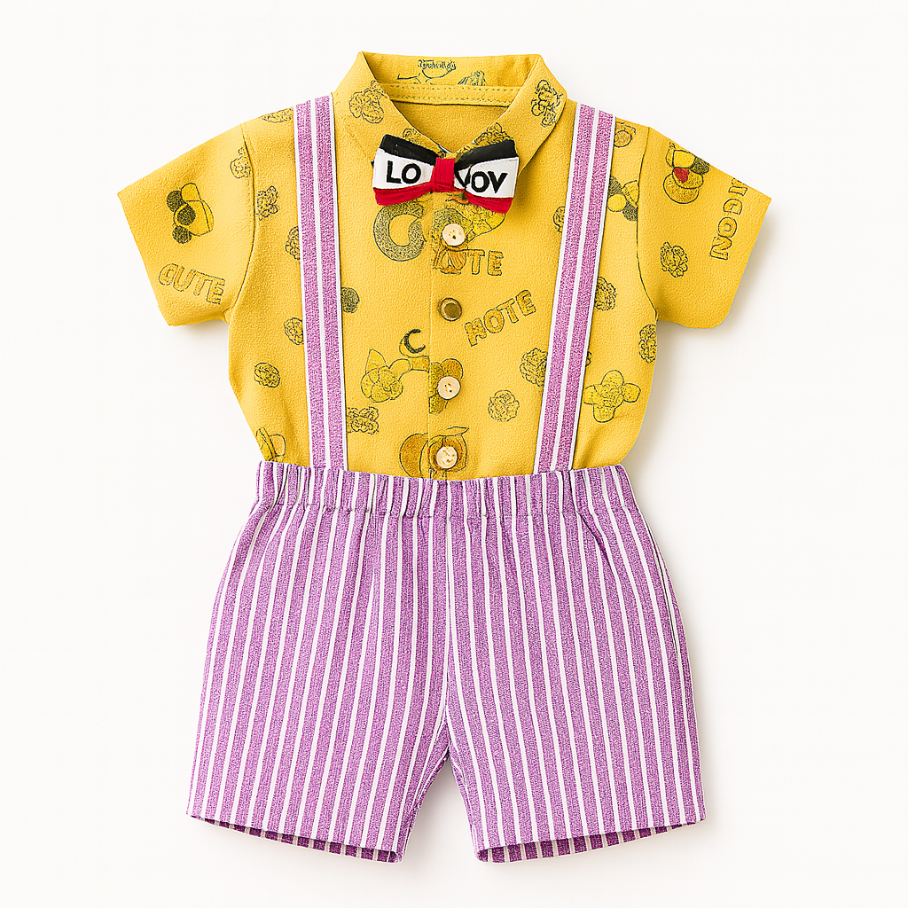 Boys yellow animal 2 pc