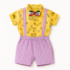 Boys yellow animal 2 pc