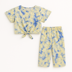 Girls yellow pollen skate fish suit