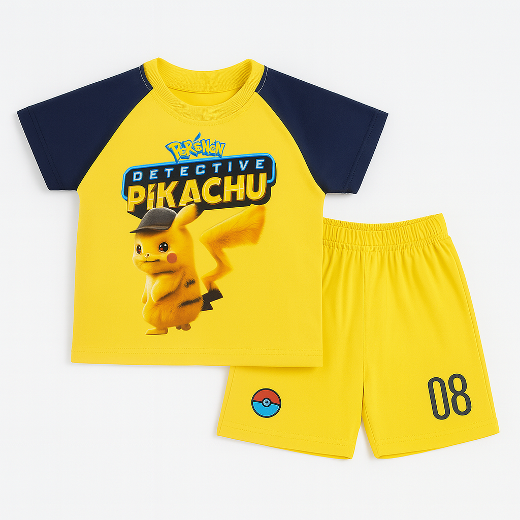 Boys yellow pikachu 2 pc