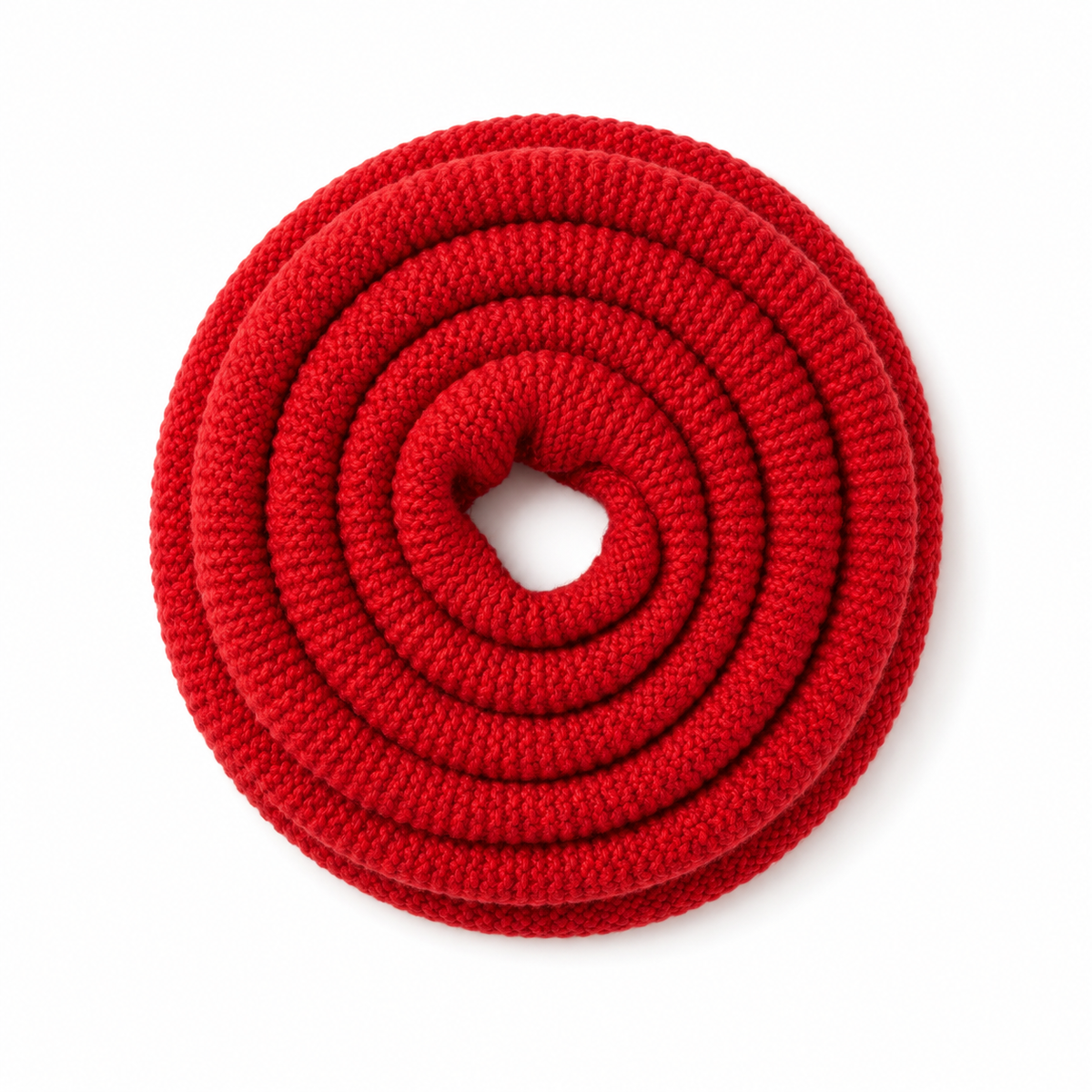 Red wool scarf