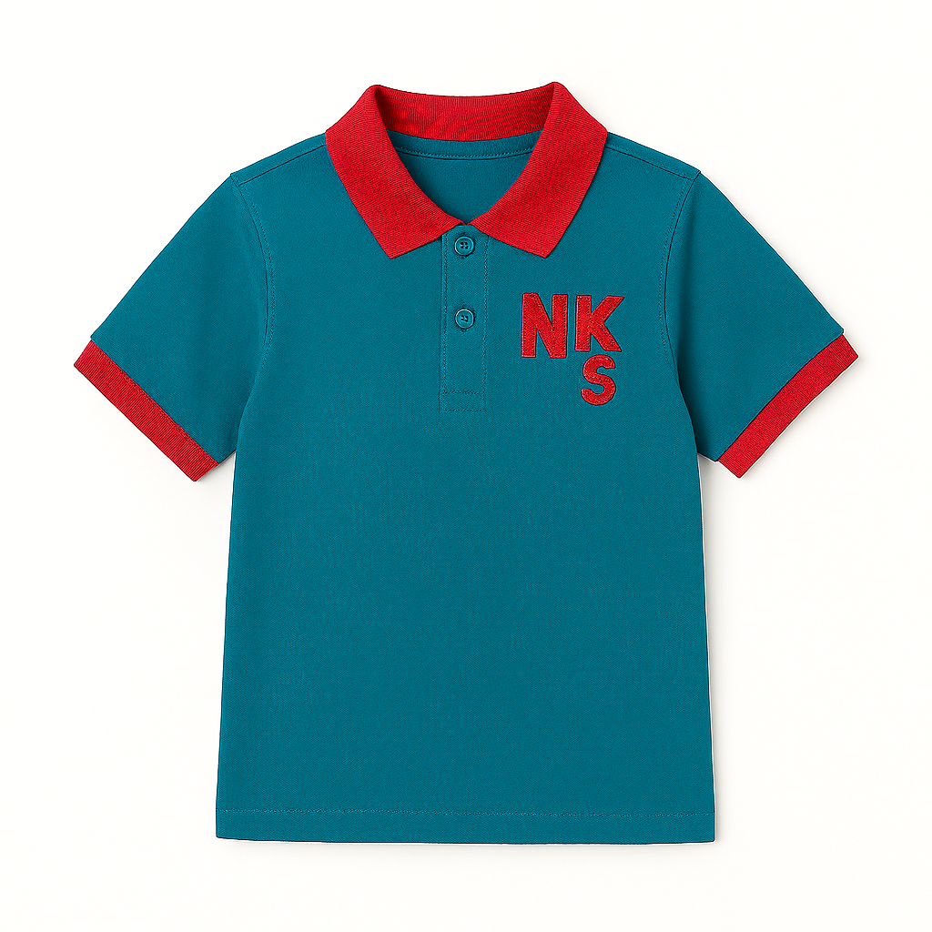 Boys zinc red polo