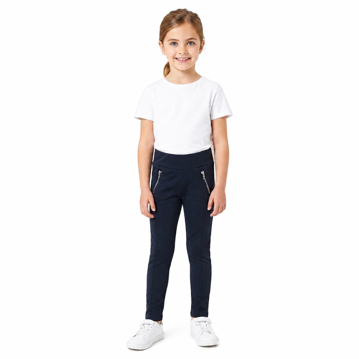 Girls zip style tights (Last Chance)