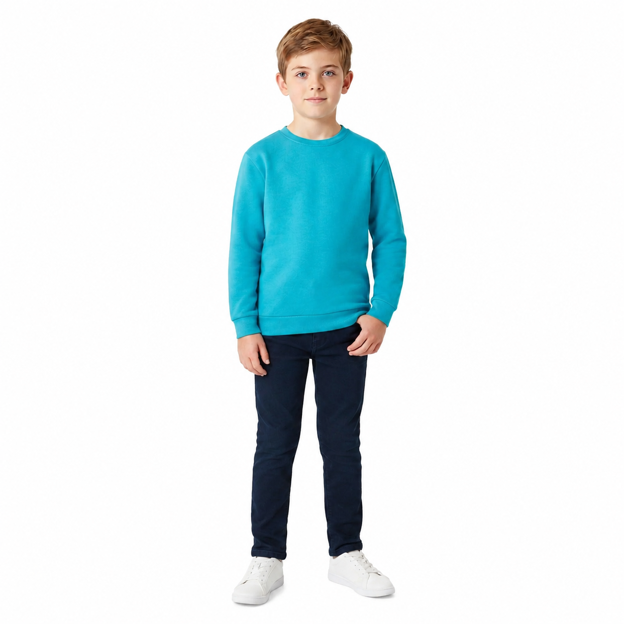 Boys sky blue basic sweatshirt (Last Chance)