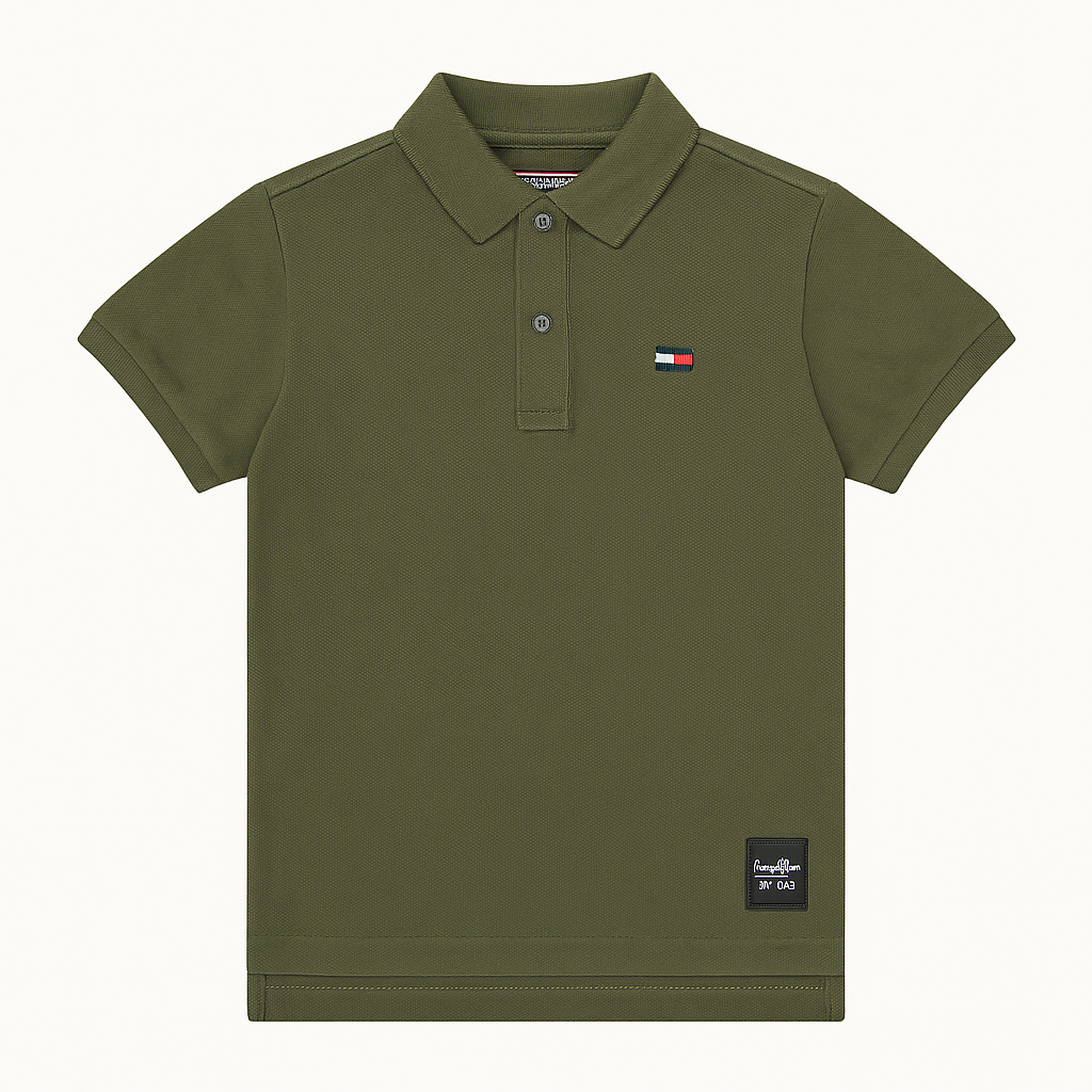 Boys commando embroidered polo shirt