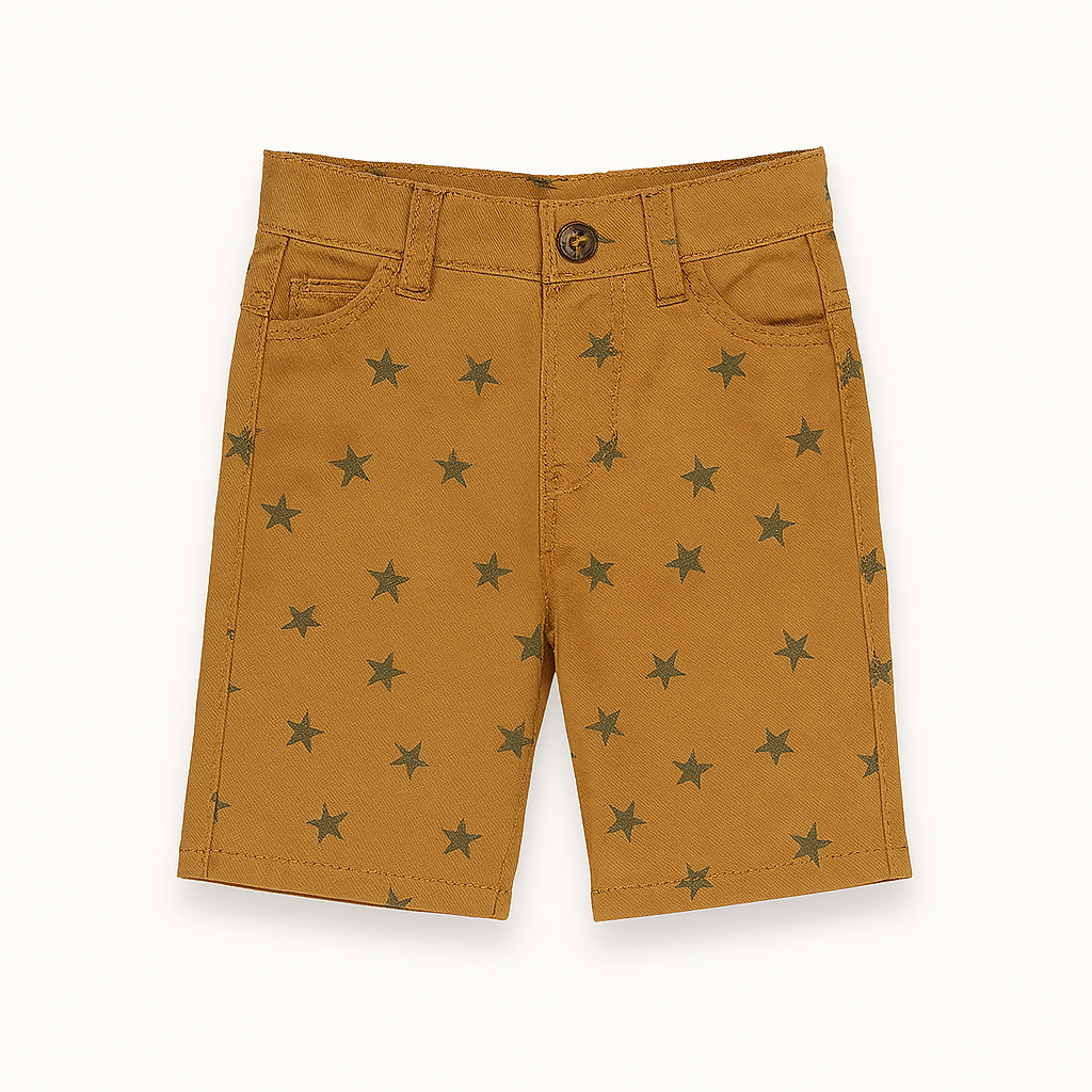 Boys star denim shorts