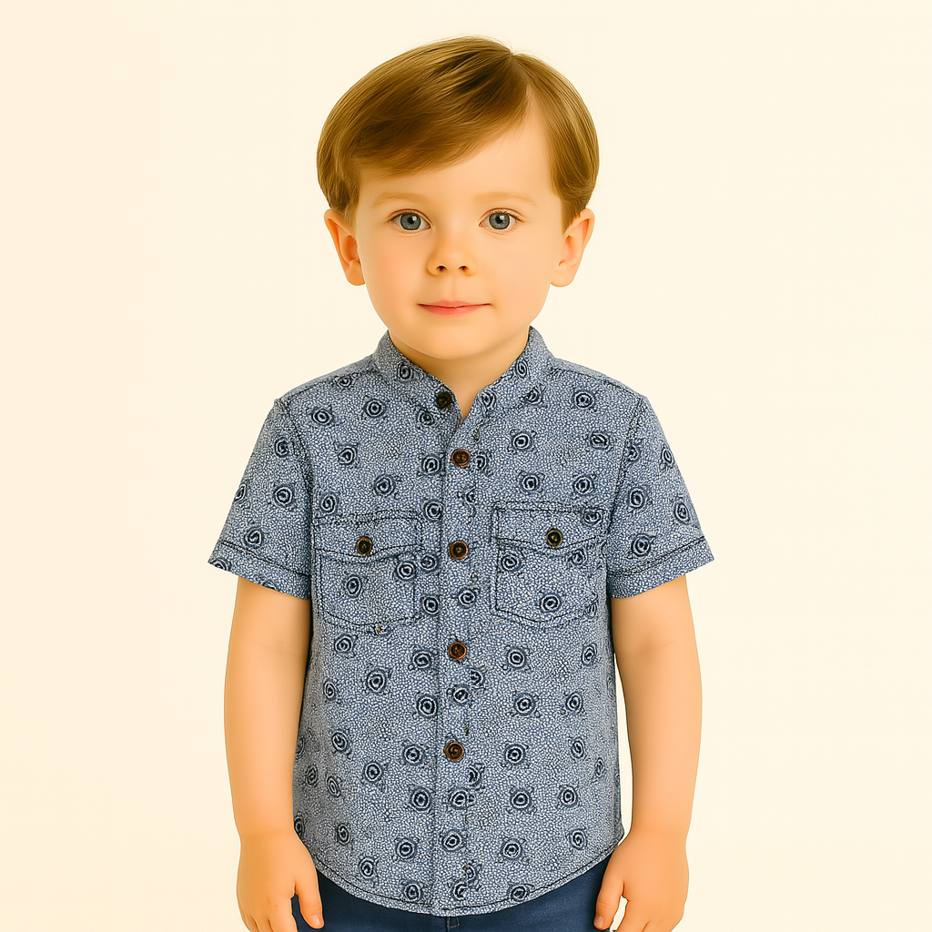 Boys printed casual shirt
