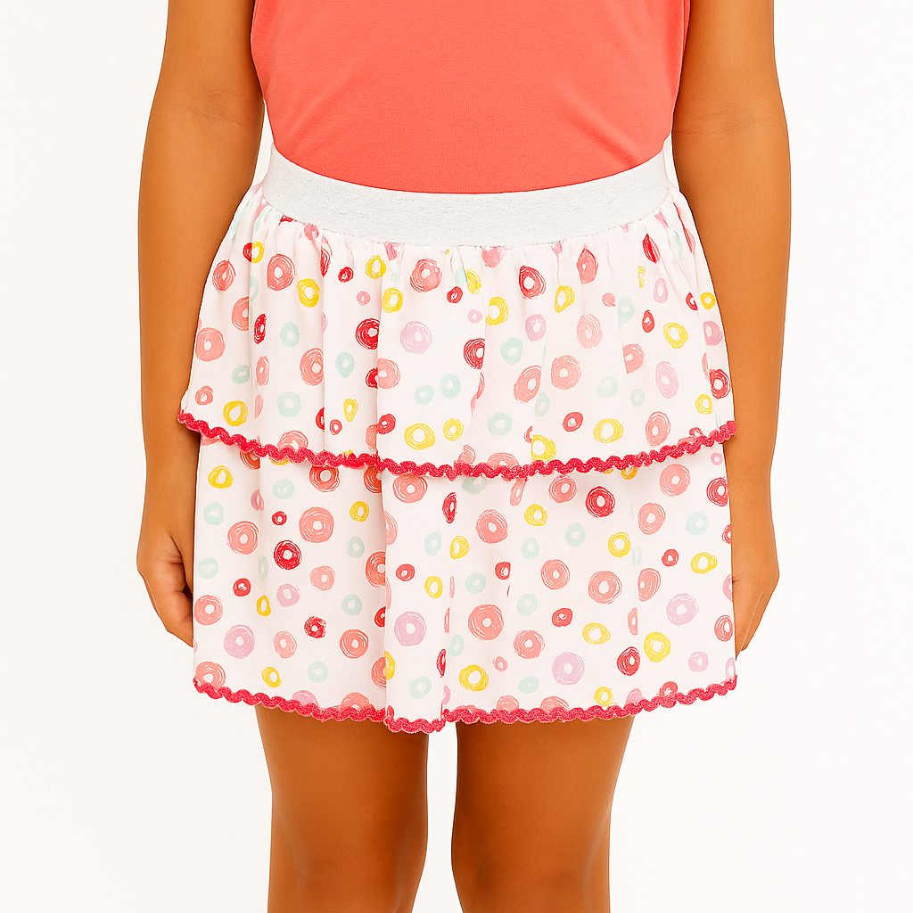 Girls multi donuts shorts