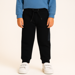 Boys side gray panel trouser