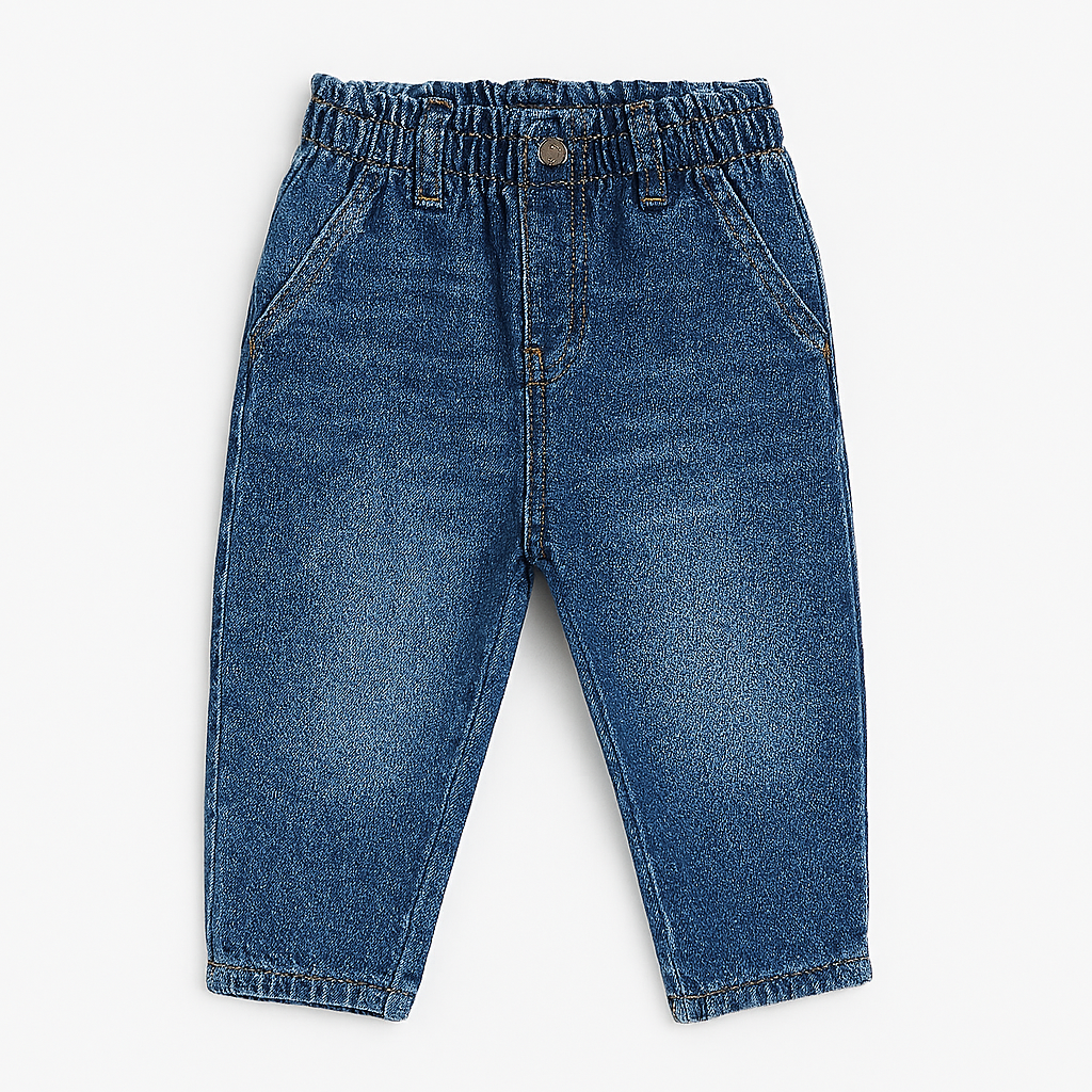 Girls dark blue jogger style pant